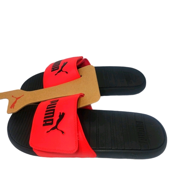 NEW Puma Cool Cat V Red Sport Slides Size 12 - Picture 3 of 6